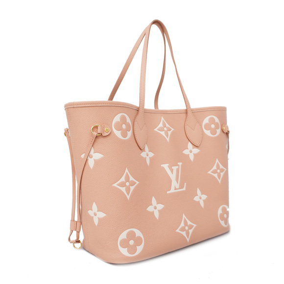 Auth Louis Vuitton Monogram Empreinte Neverfull MM M46329 Women's Tote Bag - Picture 2 of 6